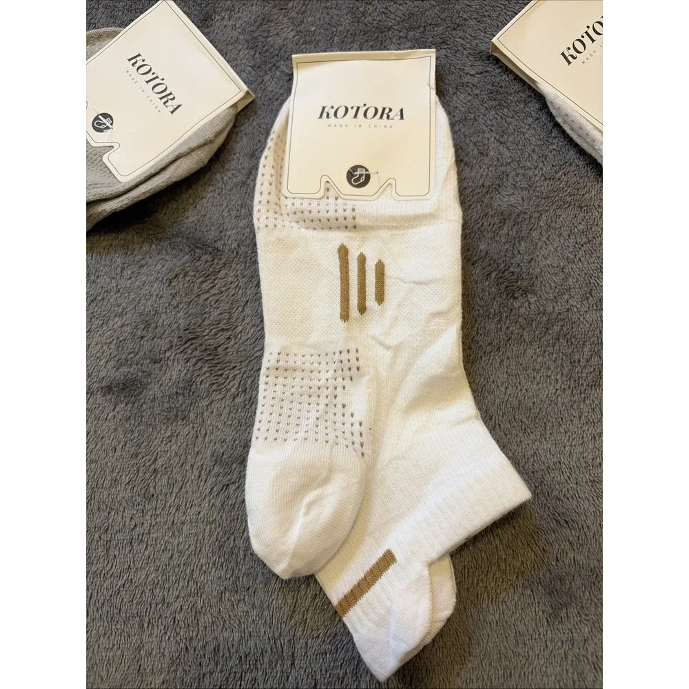 5 pairs Kotora Women's Performance Ankle socks Size(6-9)Medium 5 Colors